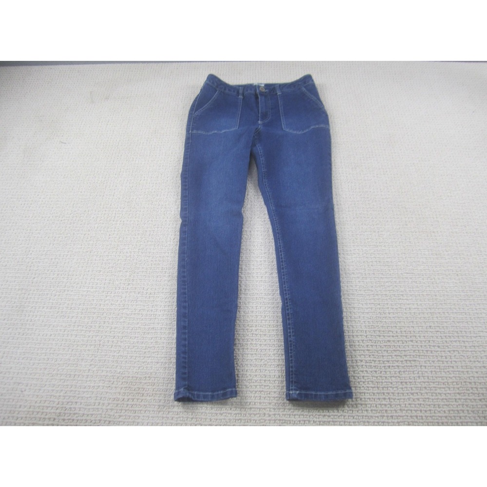 Copper Key‎ Jeans Girls 9 Blue Denim Skinny Stretch High Rise Front Pockets